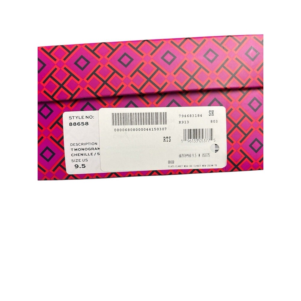 Tory Burch T Monogram Soft Croco Embossed Flatform Espadrille Shoe Sz 9.5 $298 - Picture 4 of 4